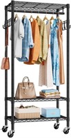 TONNSO T03 Portable Rolling Clothing Rack