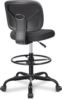 $120  Primy Office Drafting Chair  Mid-Back  Black