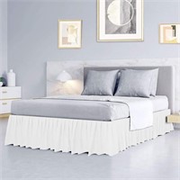 R2091   Ruffled Bed Skirt Twin-XL - 15 White