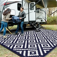 $110  GENIMO Unknown size' Outdoor Rug  Navy Blue