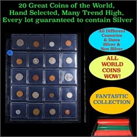 20 Great Coins of the World, hand selected, many t