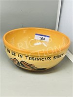 Medalta mixing bowl w/ advertising