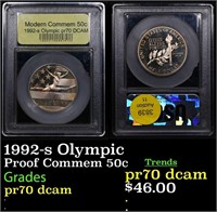 Proof 1992-s Olympic Modern Commem Half Dollar 50c