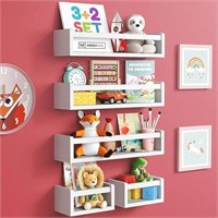 HOMEY PANDA Floating Nursery Book Shelves Set
