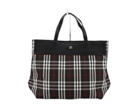 Burberry Navy Nova Check Hand Bag