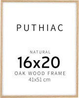 AS IS-16x20 Natural Oak Wood Picture Frame