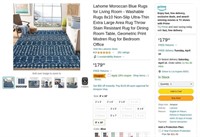 R520  Lahome Moroccan Blue Rug 8 x 10