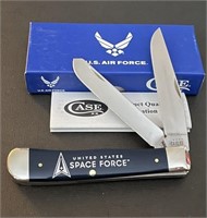 2022 Case XX USAF Navy Blue Trapper Pocket Knife