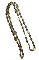 Dunhill Gold Tone Chain Necklace