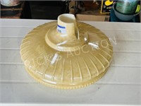 vintage glass lamp shade , damaged