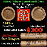 Lincoln Wheat Cent 1c Mixed Roll Orig Brandt McDon