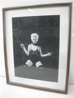 Vtg 17"x 21" A Little Drink Marilyn