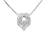Platinum .80 ct Brilliant Natural Diamond Necklace