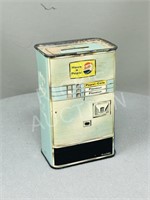 vintage Pepsi pop machine tin coin bank