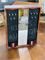 Necklace jewelry case w/ revolving panels