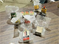 collection of small vintage tins