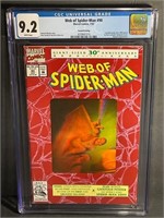 Vintage 1992 Web of Spider-Man #90 Comic Book
