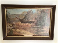 Framed Print "Wild Turkeys on the Wing"