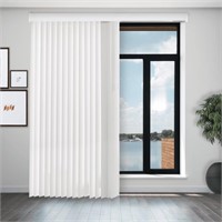 B2056  Oxford White Vertical Blinds 78W X 84H