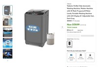 B2018  Veeboto Portable Washing Machine Dark Gray