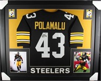 Autographed Troy Polamalu Framed Jersey