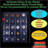 20 Great Coins of the World, hand selected, many t