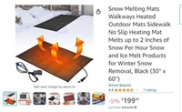 B9282 Snow Melting Heated Mats 30 x 60