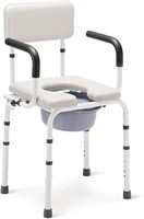 $110  OasisSpace Heavy Duty Commode  Arms & Bucket