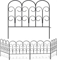 $40  16in x 7.5ft Metal Garden Fence Panel Set