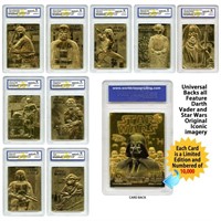 Star Wars 23K Gold Darth Vader Series Card Set