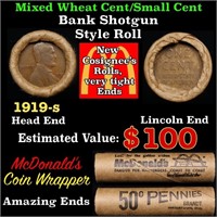 Lincoln Wheat Cent 1c Mixed Roll Orig Brandt McDon