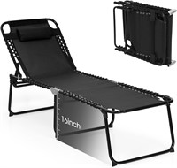 $56  GYMAX Outside Lounge Chair  4-Level Backrest