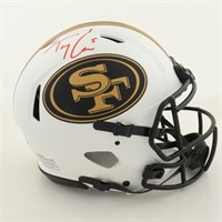 Autographed Trey Lance 49ers Helmet