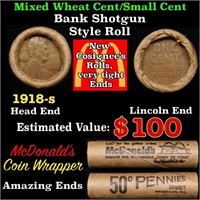 Lincoln Wheat Cent 1c Mixed Roll Orig Brandt McDon