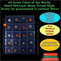 20 Great Coins of the World, hand selected, many t