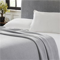 C7337  Modern Threads Cotton Thermal Blanket Twin
