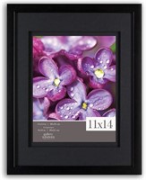P341  Gallery Solutions Black Wood Frame 11x14