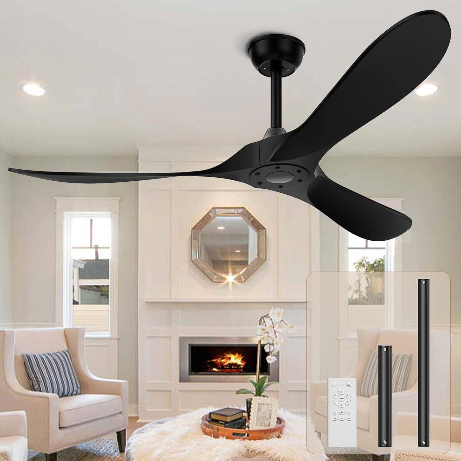 $90  KASASS 52 Outdoor Ceiling Fan  White