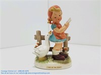 Erich Stauffer Girl With Geese Figurine T159