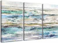 $53  Blue/Grey Abstract Wall Art - 3 Piece Print