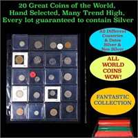 20 Great Coins of the World, hand selected, many t