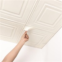 $44  16 Pack Ceiling Tiles  21 Sq.Ft  White  13.8