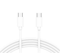Just Wireless 4' USB-C to USB-C PVC Cable - White