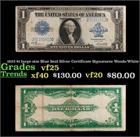 1923 $1 large size Blue Seal Silver Certificate Gr