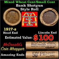 Lincoln Wheat Cent 1c Mixed Roll Orig Brandt McDon