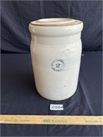 Antique 2-Gallon Macomb Stoneware Butter Churn*