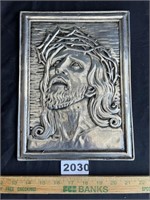 Metal Jesus Plaque