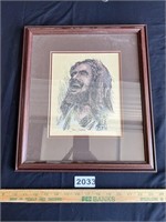 Framed Jesus Laughing Art