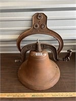 Large Cast Iron Bell w/ Upright