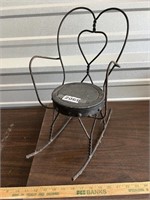 Antique Metal Doll Chair
